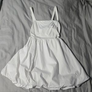 Forever 21 Ivory Bubble Mini Dress